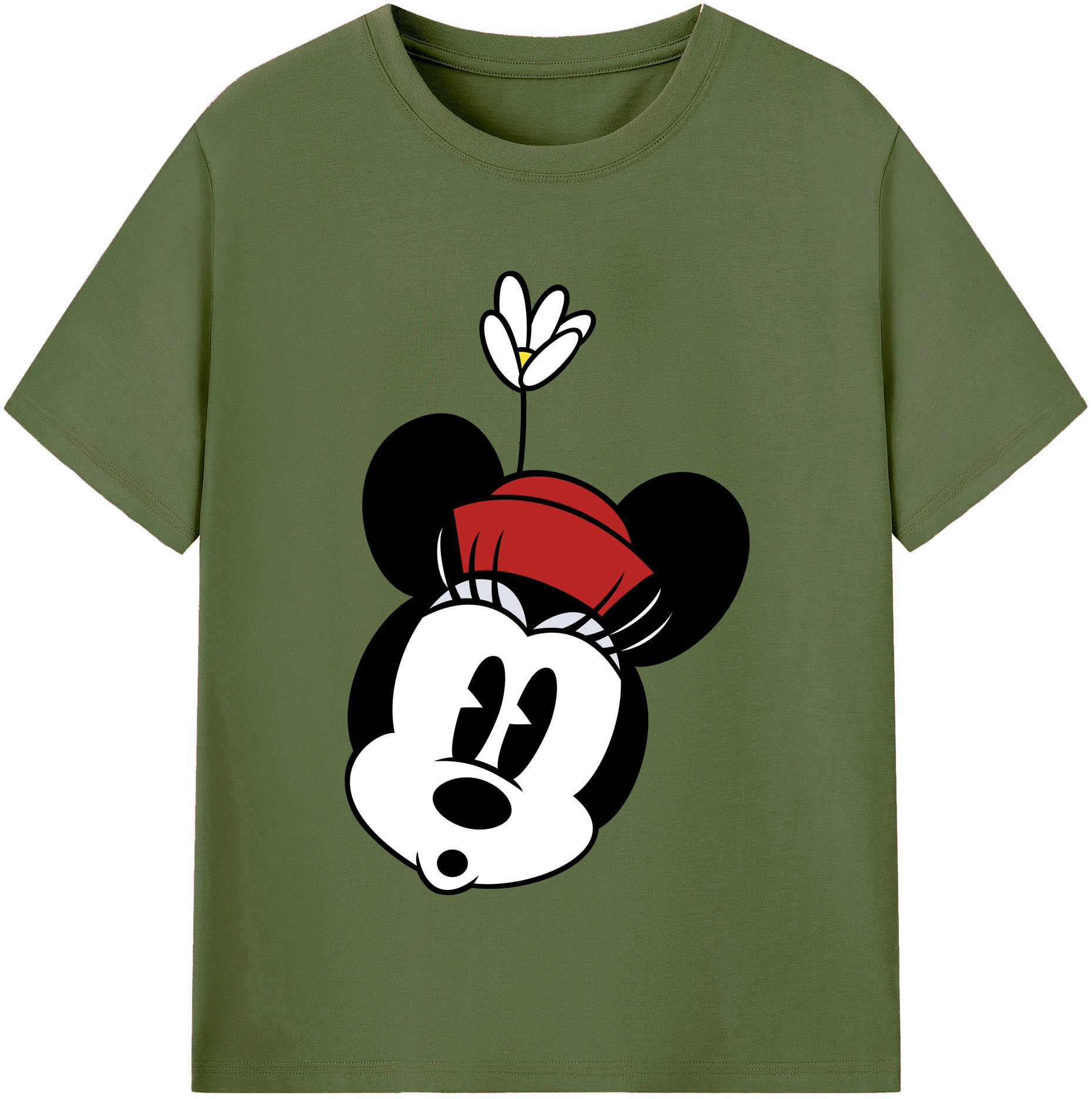（画像用） ミッキーマウス Mickey Mouse 綿100％半袖Tシャツ（フロントプリント）